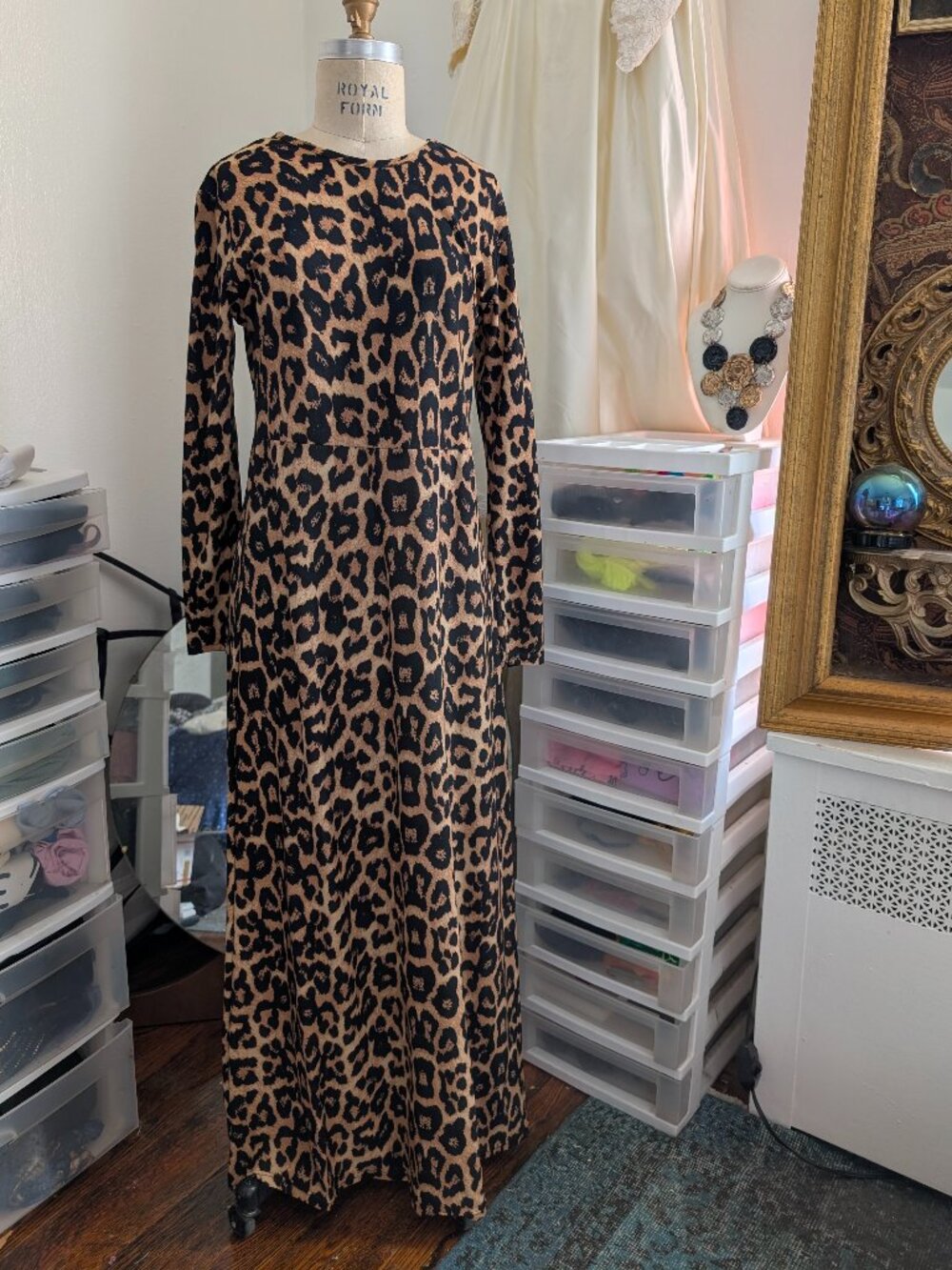 Leopard Print vintage dress